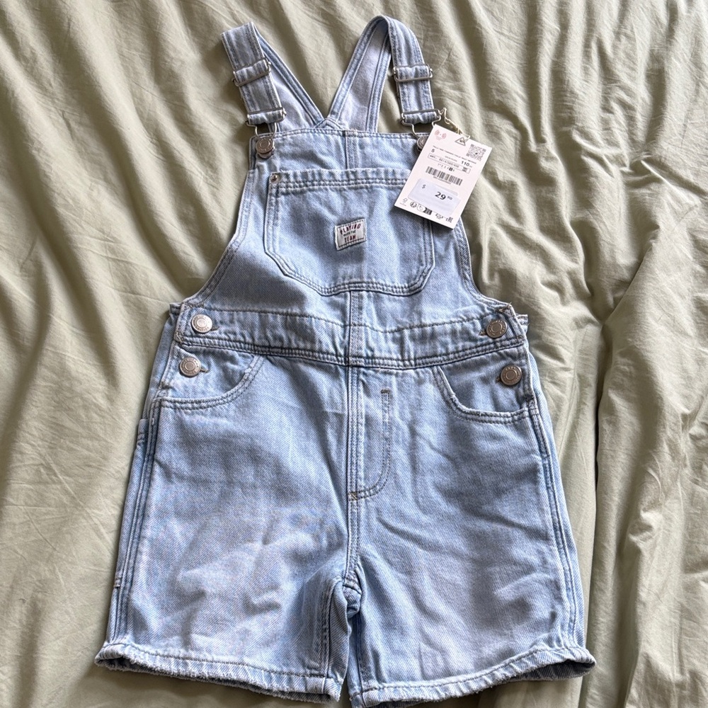 Zara Shorts Denim Overalls 5T or 3T